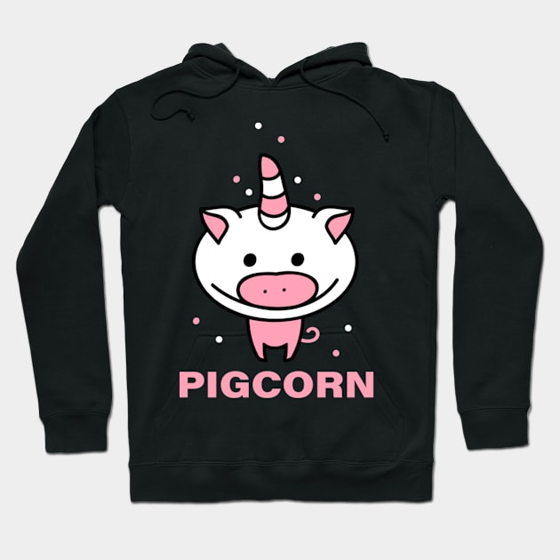 Pig as a unicorn Hoodie by tomhilljohnez